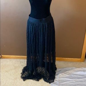 Torrid Swiss-Dot Maxi Skirt